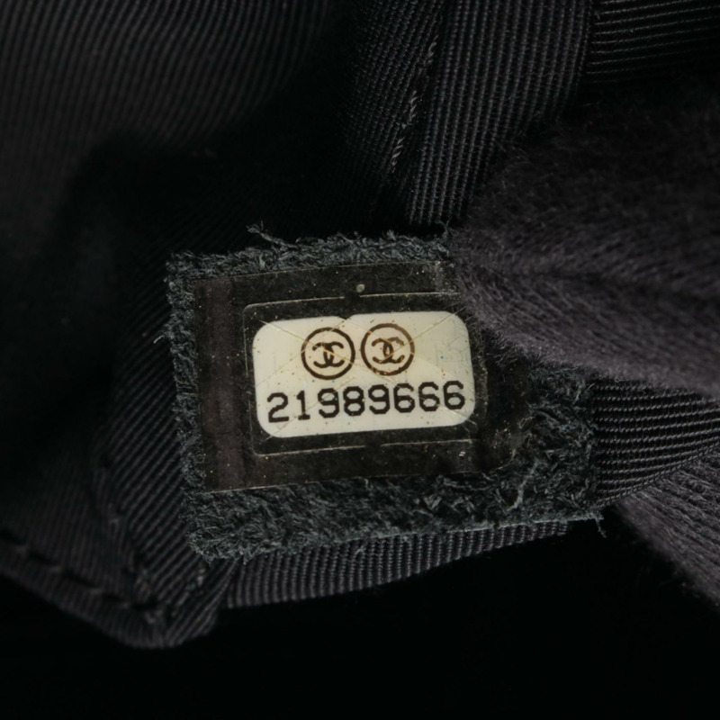 香奈兒 (CHANEL) Matelasse 雙色鏈條肩背包,黑色/米色皮革,二手女士款,帶五金配件-4
