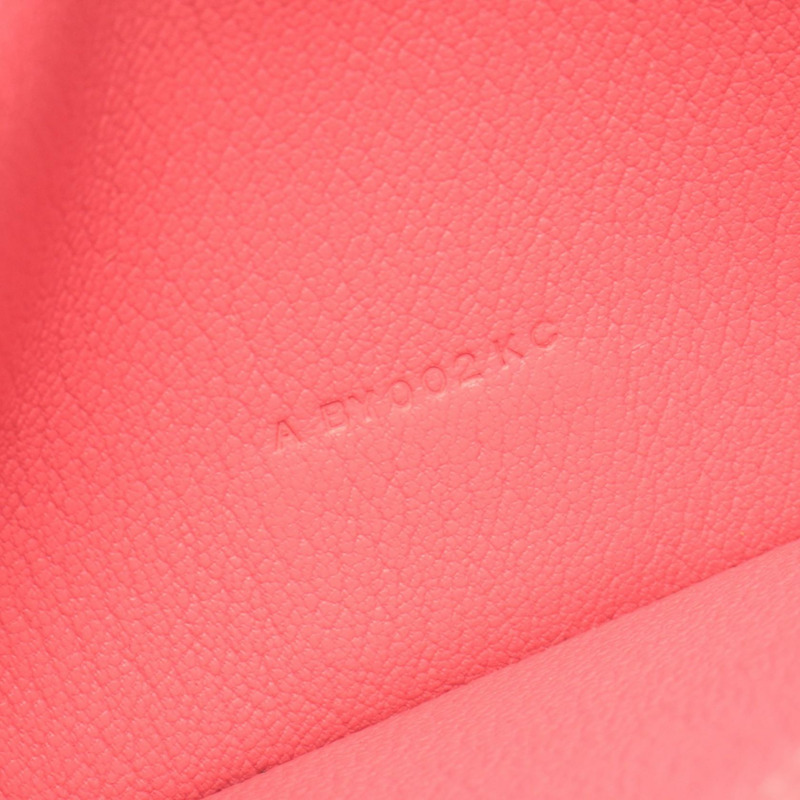 愛馬仕 Bearn Soufflet 雙折皮夾,山羊皮,玫瑰玫瑰色,二手 A-5