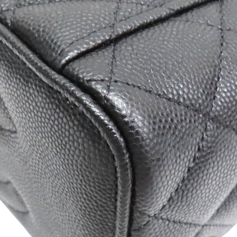 黑色 牛皮 菱格紋 荔枝紋 Coco Casino Vanity Case 肩背包【CHANEL 香奈兒】 AP3079-9