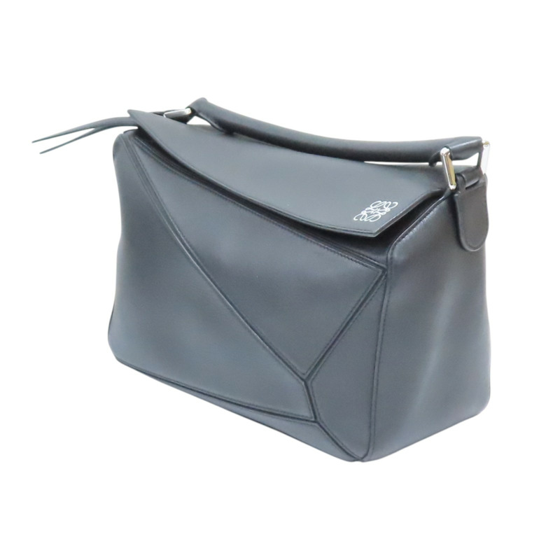 黑色 牛皮 Puzzle 肩背包【LOEWE 羅威】 322.30.S20-2