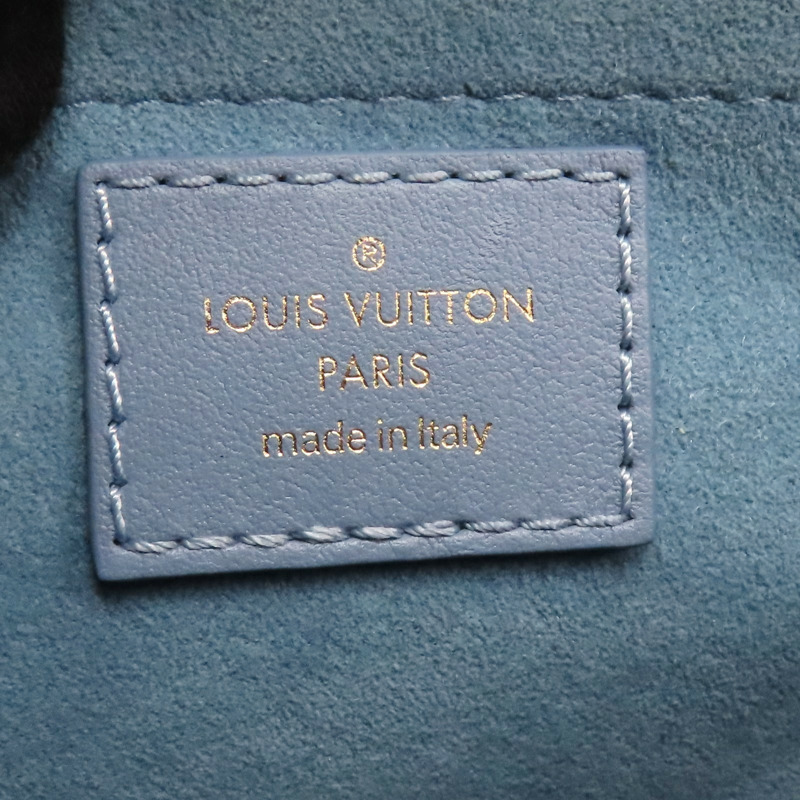 藍色 單寧布 多色原花 New Wave Chain 兩用包【LOUIS VUITTON LV 路易威登】 M53692-7
