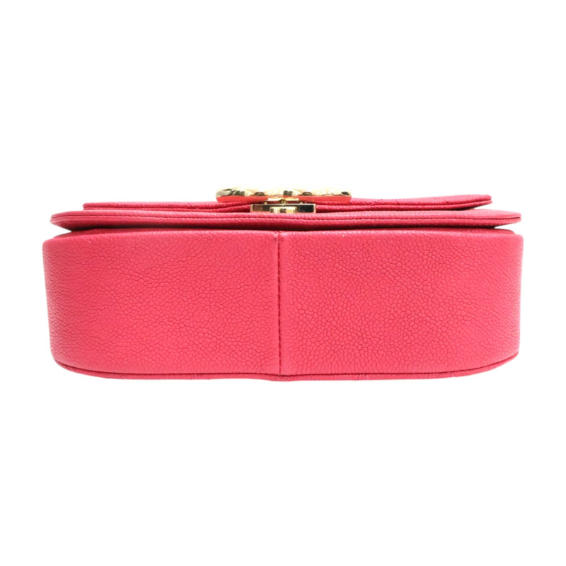 玫瑰粉 荔枝紋 牛皮 Coco Cuba Top Handle 肩背包【CHANEL 香奈兒】 A93660-3