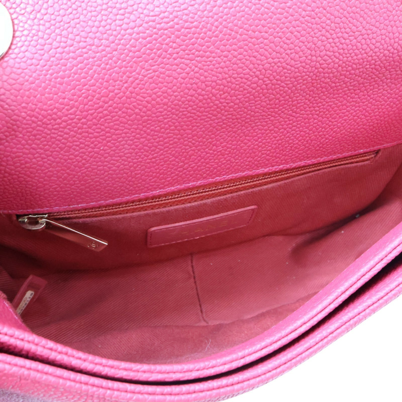 玫瑰粉 荔枝紋 牛皮 Coco Cuba Top Handle 肩背包【CHANEL 香奈兒】 A93660-5