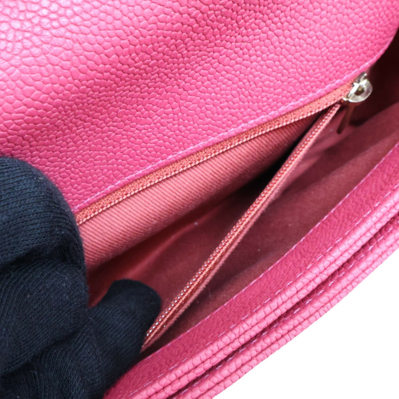 玫瑰粉 荔枝紋 牛皮 Coco Cuba Top Handle 肩背包【CHANEL 香奈兒】 A93660-6