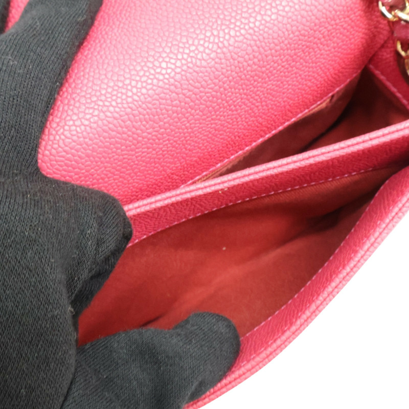 玫瑰粉 荔枝紋 牛皮 Coco Cuba Top Handle 肩背包【CHANEL 香奈兒】 A93660-7