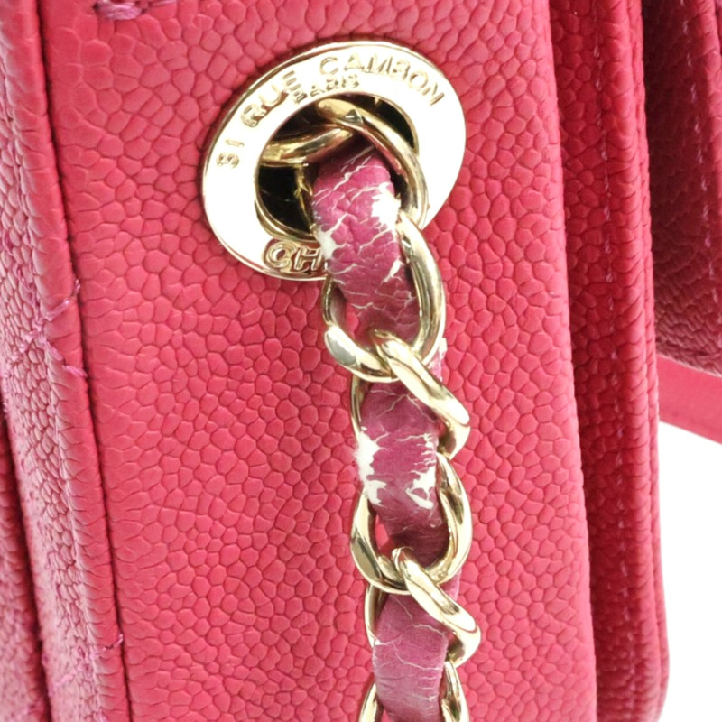 玫瑰粉 荔枝紋 牛皮 Coco Cuba Top Handle 肩背包【CHANEL 香奈兒】 A93660-16