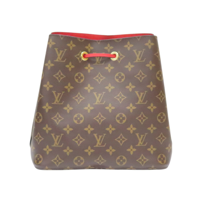 棕色 原花 帆布 NeoNoe MM 水桶包 肩背包【LOUIS VUITTON LV 路易威登】 M44021-1