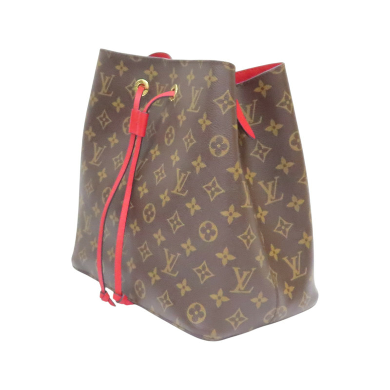 棕色 原花 帆布 NeoNoe MM 水桶包 肩背包【LOUIS VUITTON LV 路易威登】 M44021-2