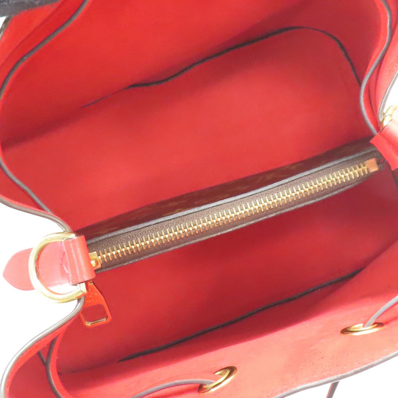 棕色 原花 帆布 NeoNoe MM 水桶包 肩背包【LOUIS VUITTON LV 路易威登】 M44021-4