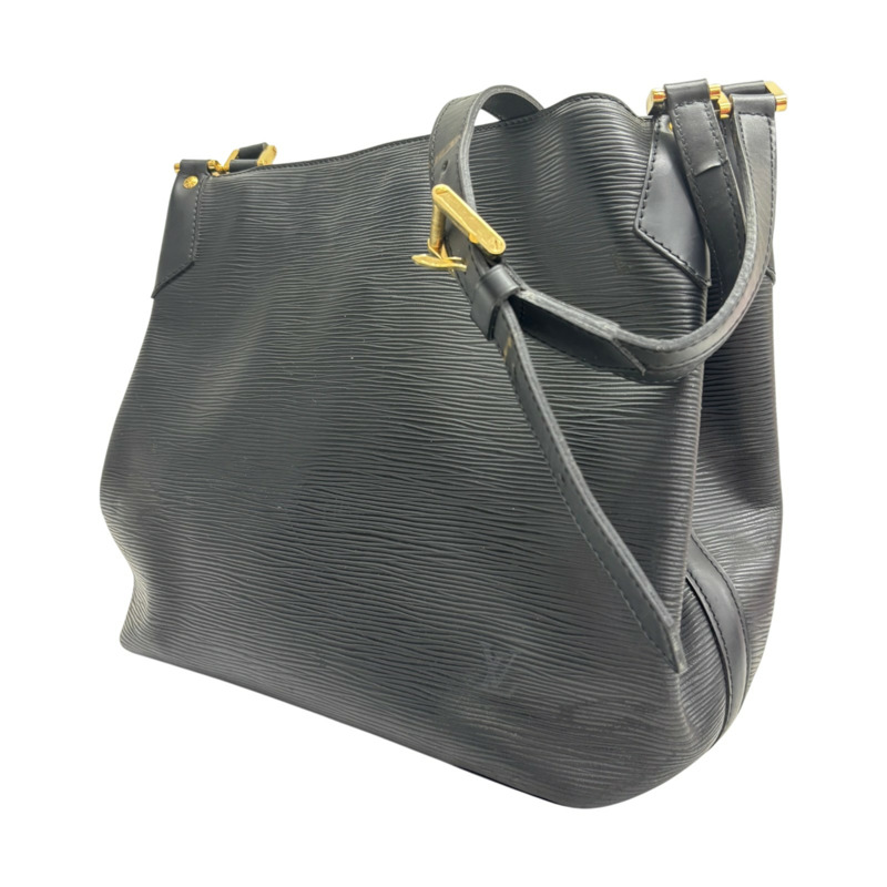 黑色 Epi 水波紋牛皮 Mandara MM 肩背包【LOUIS VUITTON LV 路易威登】 M58892-1
