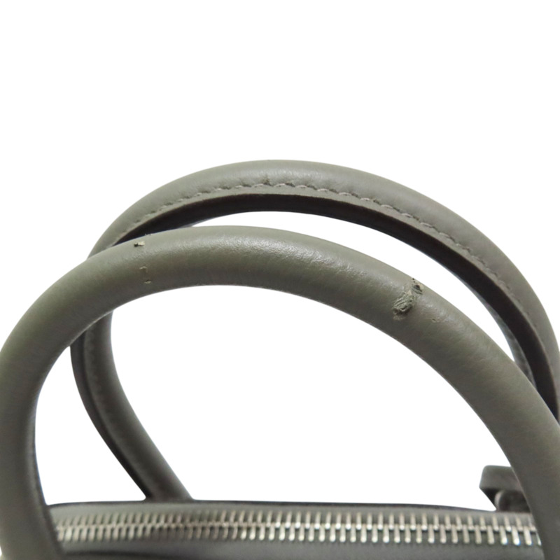 積雨雲灰 Evercolor牛皮 Bolide 1923 25 柏莉包 兩用包 Z刻 銀釦【HERMES 愛馬仕】-12