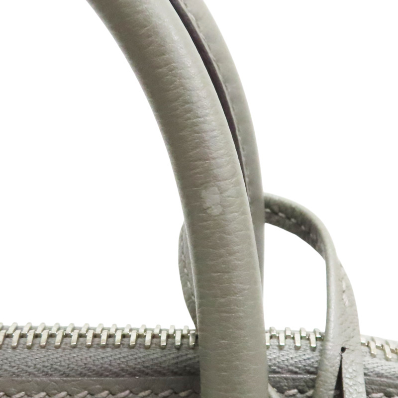 積雨雲灰 Evercolor牛皮 Bolide 1923 25 柏莉包 兩用包 Z刻 銀釦【HERMES 愛馬仕】-13