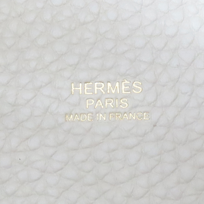 奶油白色 Clemence 牛皮 Picotin Lock 18 手提包 U刻 金釦【HERMES 愛馬仕】 H056289CC-5