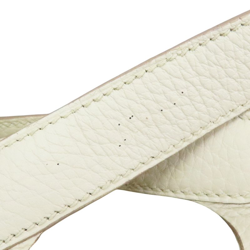 奶油白色 Clemence 牛皮 Picotin Lock 18 手提包 U刻 金釦【HERMES 愛馬仕】 H056289CC-12