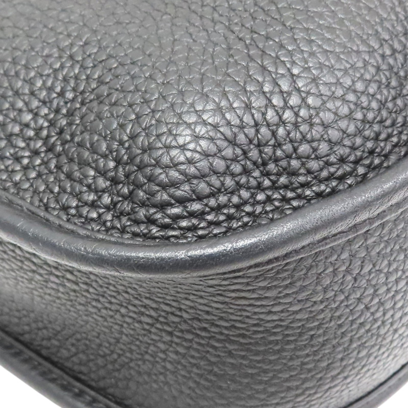 黑色 Clemence 牛皮 Evelyne III 29 肩背包 U刻 銀釦【HERMES 愛馬仕】 H056277CK-9