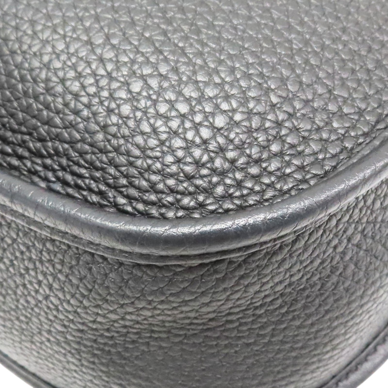 黑色 Clemence 牛皮 Evelyne III 29 肩背包 U刻 銀釦【HERMES 愛馬仕】 H056277CK-10