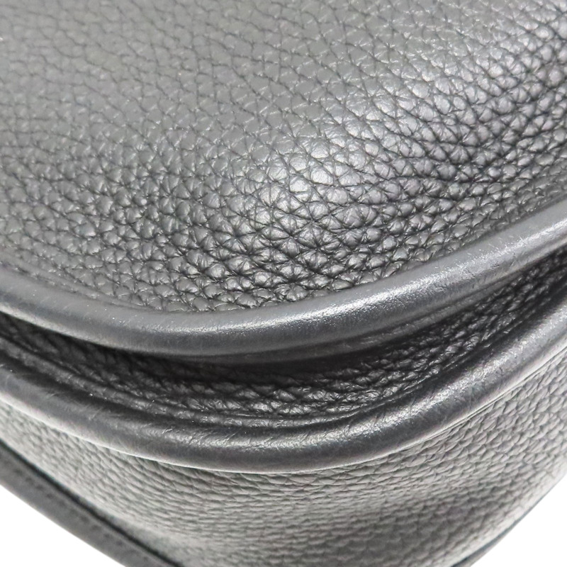 黑色 Clemence 牛皮 Evelyne III 29 肩背包 U刻 銀釦【HERMES 愛馬仕】 H056277CK-11