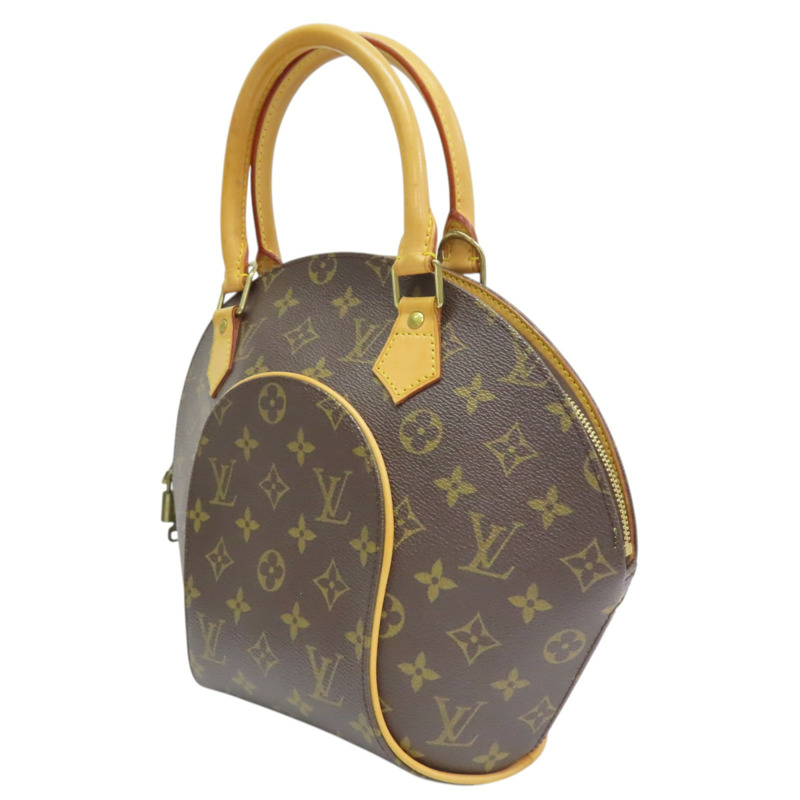 棕色 原花 帆布 Ellipse PM 貝殼包 手提包【LOUIS VUITTON LV 路易威登】 M51127-2