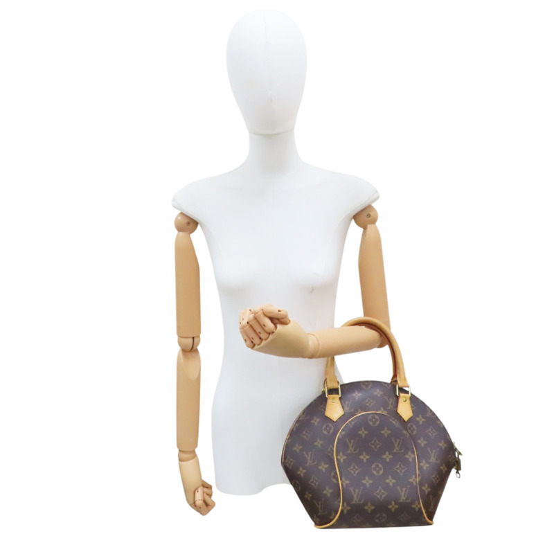 棕色 原花 帆布 Ellipse PM 貝殼包 手提包【LOUIS VUITTON LV 路易威登】 M51127-7