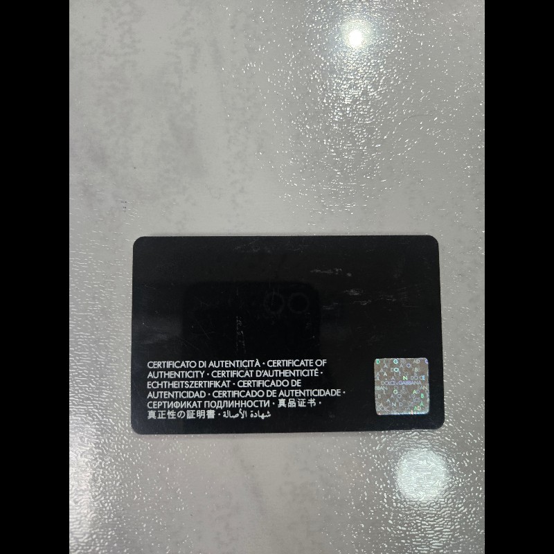 DOLCE & GABBANA掛繩錢包皇冠標誌 D&G 標誌頸帶 黑白條紋 粒面牛皮Dauphine錢包-21