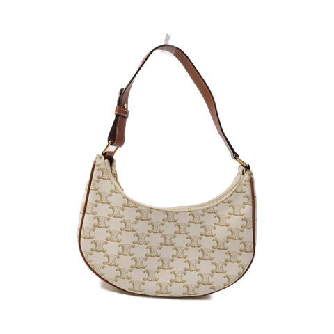 CELINE 塗層帆布Ava Medium金扣手挽袋