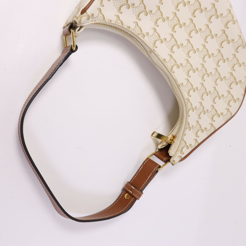 CELINE 塗層帆布Ava Medium金扣手挽袋-8