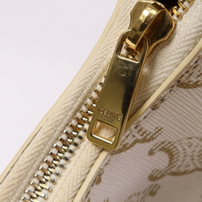 CELINE 塗層帆布Ava Medium金扣手挽袋-9