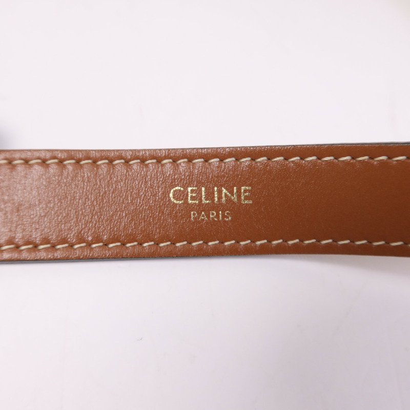 CELINE 塗層帆布Ava Medium金扣手挽袋-12