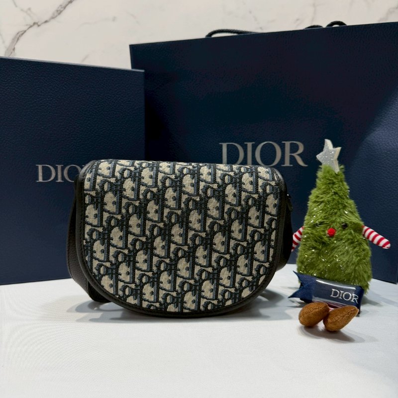 DIOR Gallop 藍緹花郵差包-1