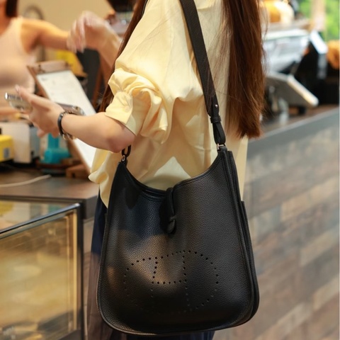 Hermes Evelyne 29 黑銀款
