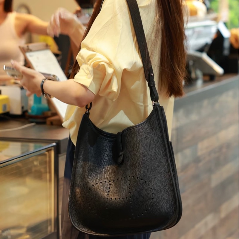 Hermes Evelyne 29 黑銀款-0