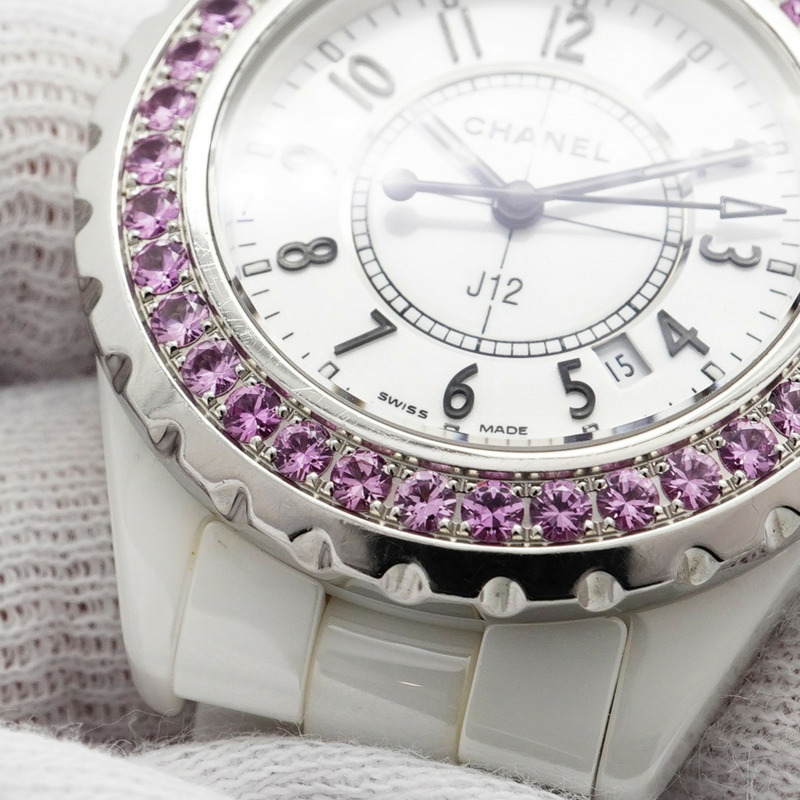 香奈兒 J12 H1181 白色錶盤女錶-6