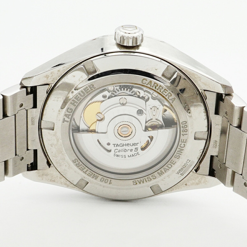 TAG Heuer 豪雅卡萊拉 WBN2012 海軍藍錶盤男士腕錶-3