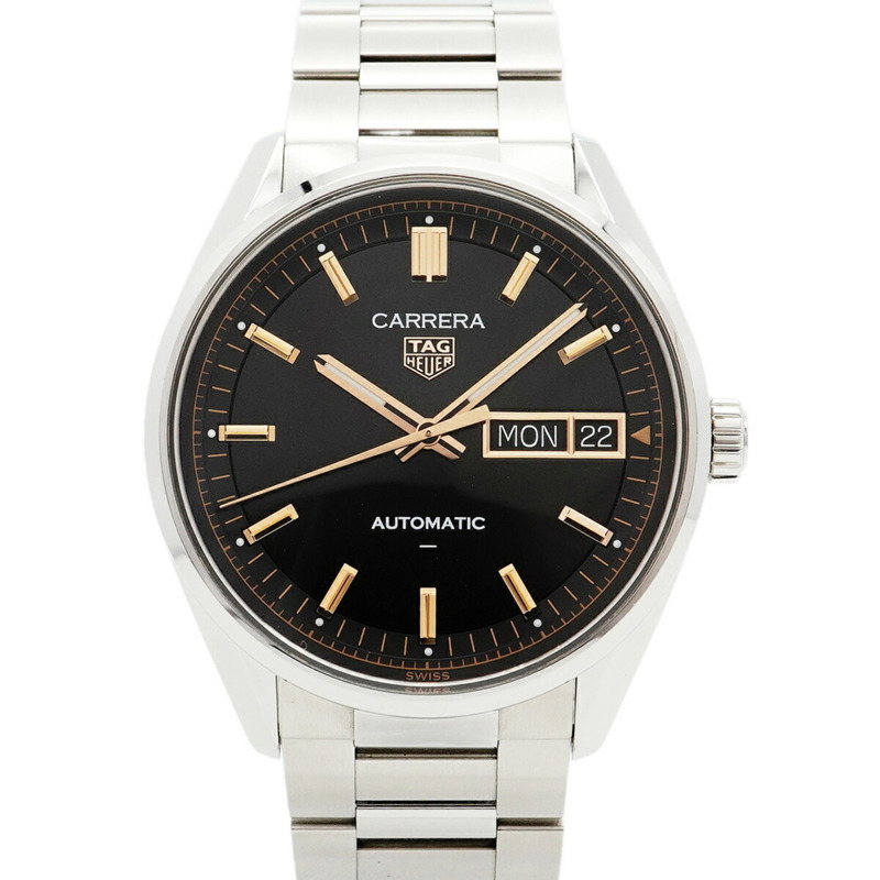 TAG Heuer 豪雅卡萊拉 WDA2111 黑色錶盤男士腕錶-0