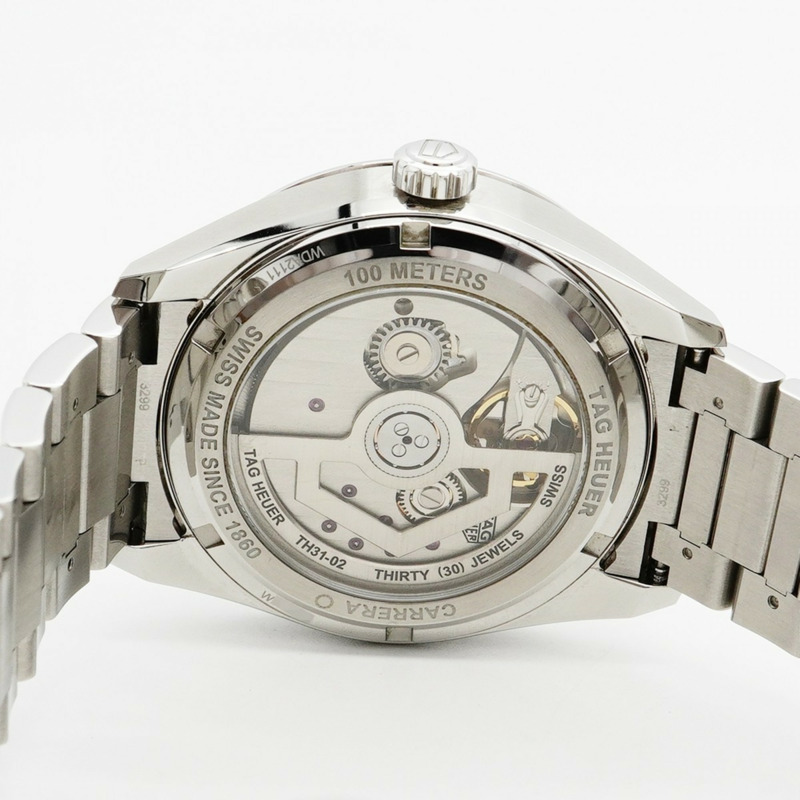 TAG Heuer 豪雅卡萊拉 WDA2111 黑色錶盤男士腕錶-4