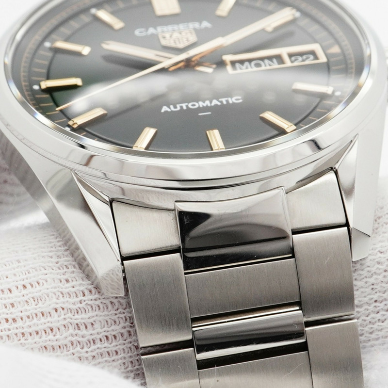 TAG Heuer 豪雅卡萊拉 WDA2111 黑色錶盤男士腕錶-6