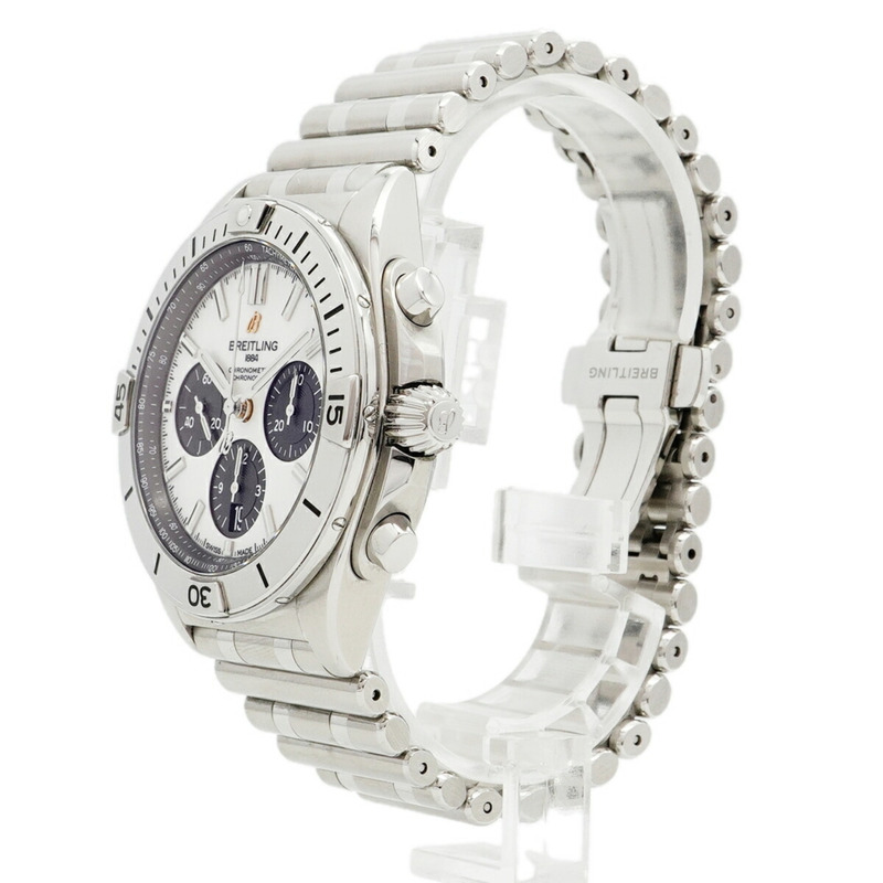 百年靈 Chronomat AB0134 白色錶盤男錶-1