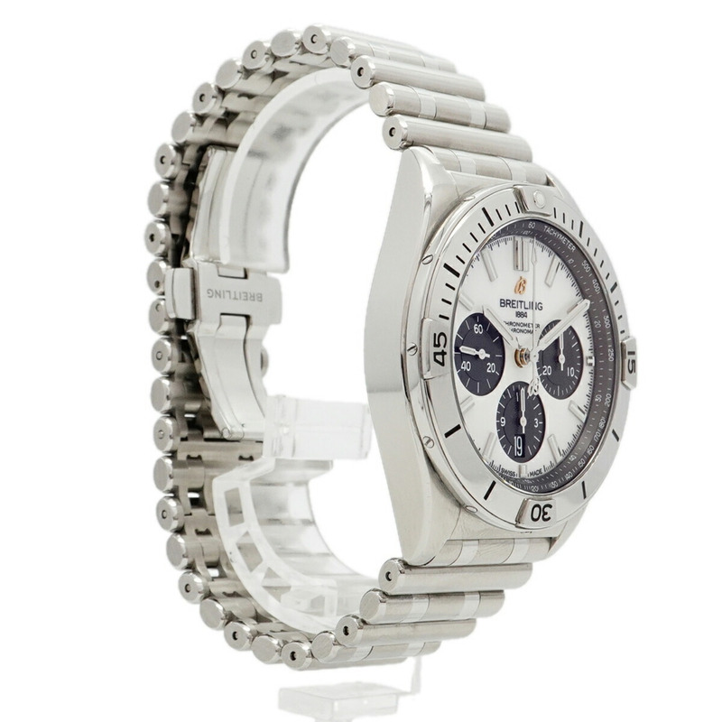百年靈 Chronomat AB0134 白色錶盤男錶-2