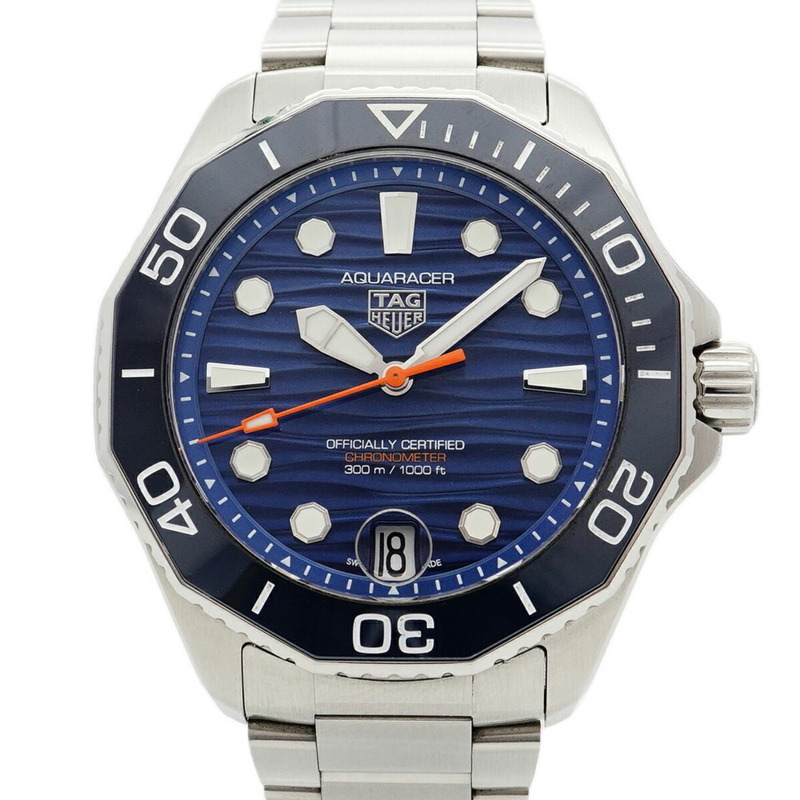 TAG Heuer Aquaracer WBP5111 藍色錶盤男士手錶-0
