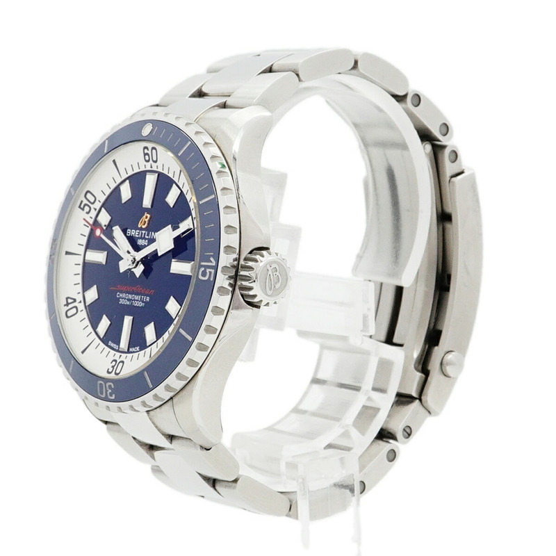 百年靈超級海洋 A17375 海軍錶盤男士手錶-1
