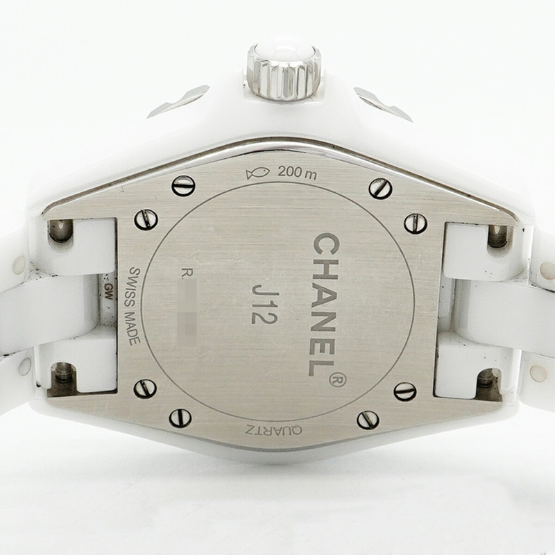 香奈兒 J12 H1628 白色錶盤女錶-4