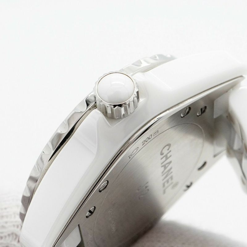 香奈兒 J12 H1628 白色錶盤女錶-7