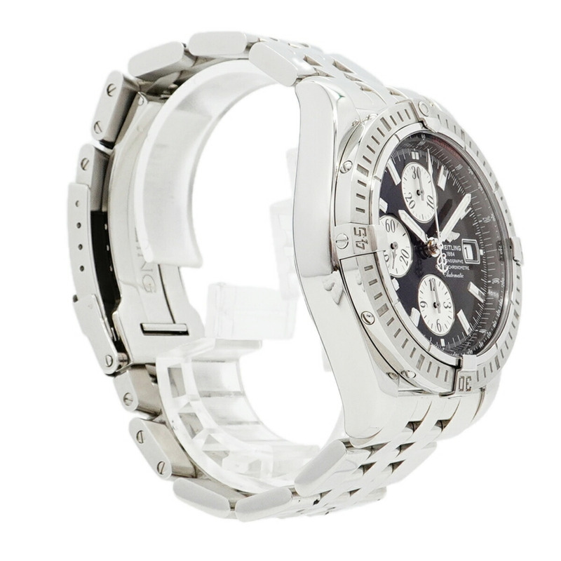 百年靈 Chronomat Evolution A13356 黑色錶盤男士腕錶-2