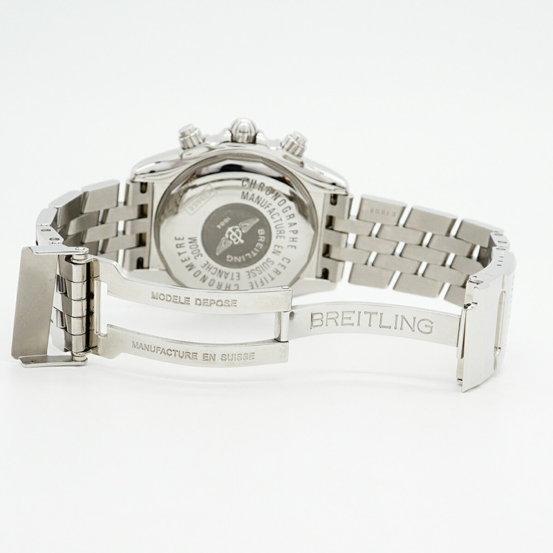 百年靈 Chronomat Evolution A13356 黑色錶盤男士腕錶-3