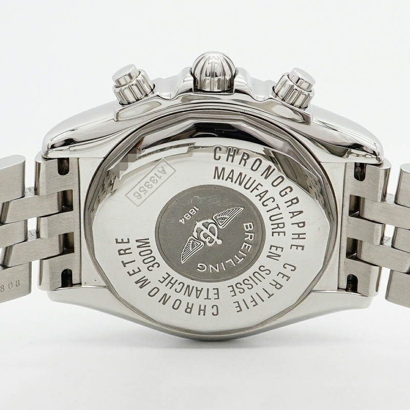 百年靈 Chronomat Evolution A13356 黑色錶盤男士腕錶-4