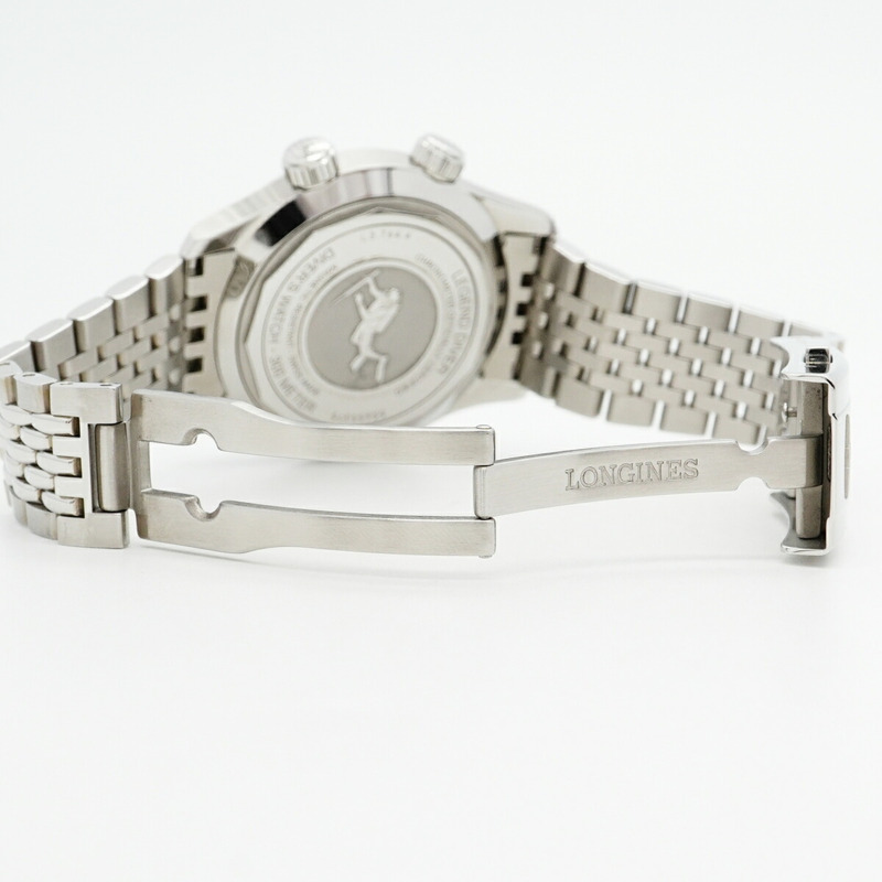 浪琴表傳奇潛水員系列 L3.764.4.50.6 黑色錶盤男士腕錶-3