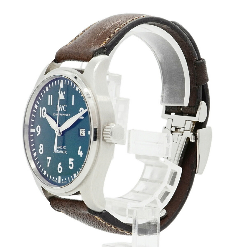 IWC 沙夫豪森飛行員手錶 Mark XX IW328205 綠色錶盤 男士-1