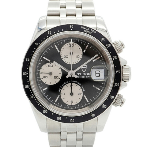 帝舵 Chronotime 79260 黑色錶盤男士腕錶