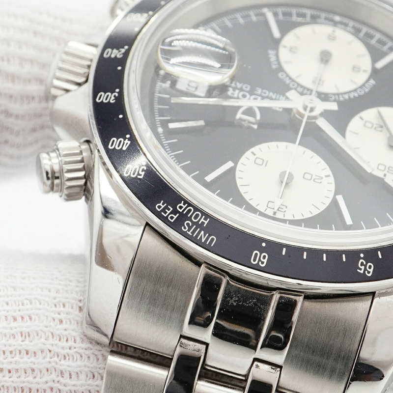 帝舵 Chronotime 79260 黑色錶盤男士腕錶-6