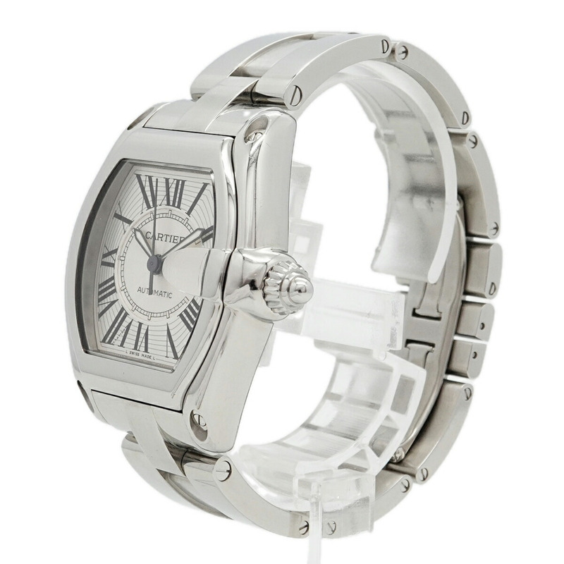 卡地亞 Roadster LM W62025V3 銀色錶盤男士腕錶-1